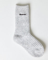 EE Ribbed Knit Socks - Grey