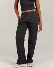 Omni Straight Leg Trackpants - Charcoal