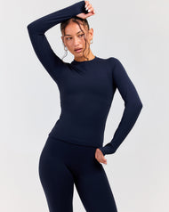 Luna Long Sleeve - Navy