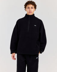 Men's Teddy Fleece 1/4 Zip - Black