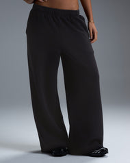 Premium Heavyweight Women's Straight Leg Pants - Black