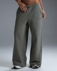 Premium Heavyweight Women's Straight Leg Pants - Fog Green