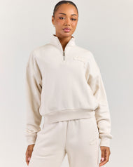 Omni Studio Women's 1/4 Zip - Bone