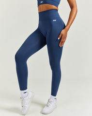 7/8 Elite Seamless Leggings - Navy