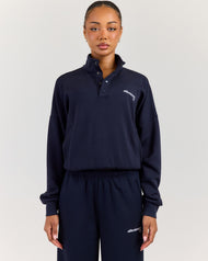 Airweave Snap Button Up - Navy