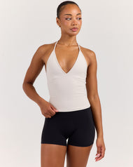 EE Low Cut Halter Tank - Stone