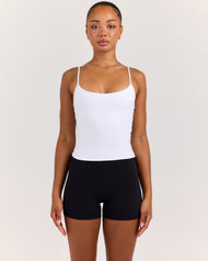 EE Thin Strap Tank - White