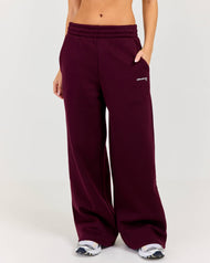 Cloudweave Wide Leg Pants - Plum