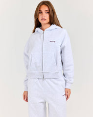 Cloudweave Zip Through Hoodie - Grey Marle