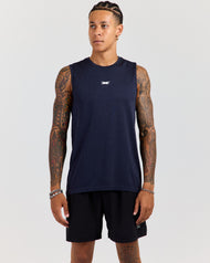 Men's Elite Seamless Tank - Navy