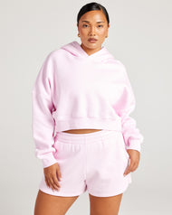 Omni Cropped Hoodie - Pink