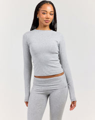 EE Lounge Long Sleeve - Heather Grey