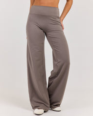 Flow Wide Leg Pants - Almond Latte