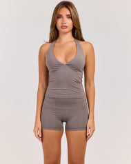 Flow Halter Tank - Almond Latte