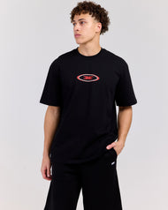 Badge Tee - Black/Red