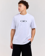 Badge Tee - Grey Marle/Dark Grey