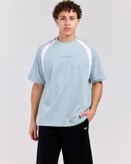Panel Tee - Blue/White