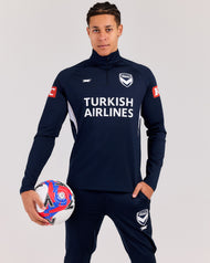 MVFC Men's ProSport Heavy Training 1/4 Zip - Navy/Grey/White