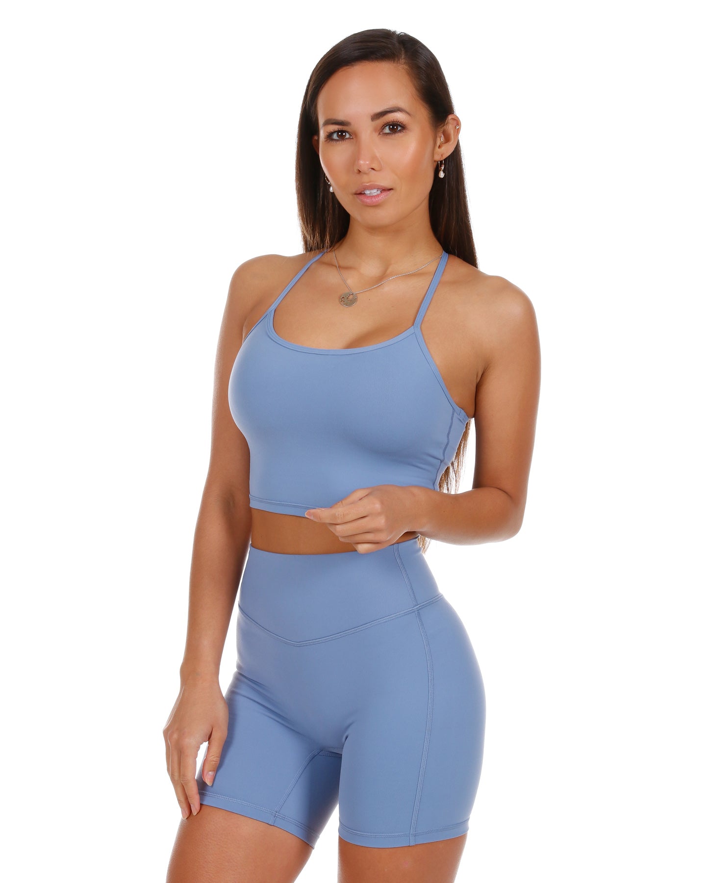 Touch Cropped Tank - Blue – Elite Eleven