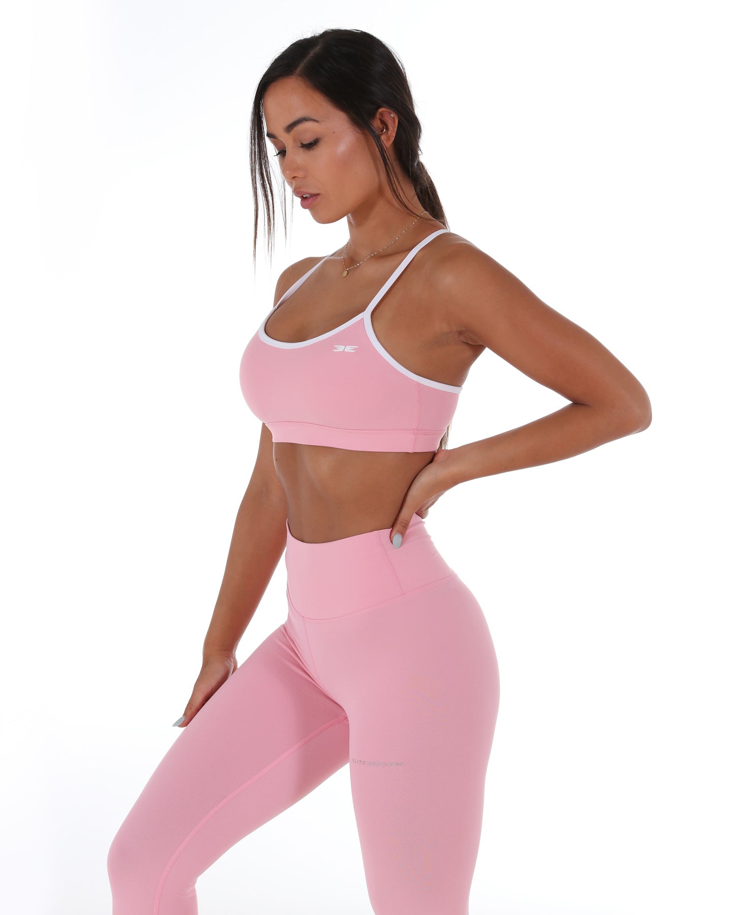 Gym Pink Pastel Set Fitness Sports Equipment Cute Leggings Bra