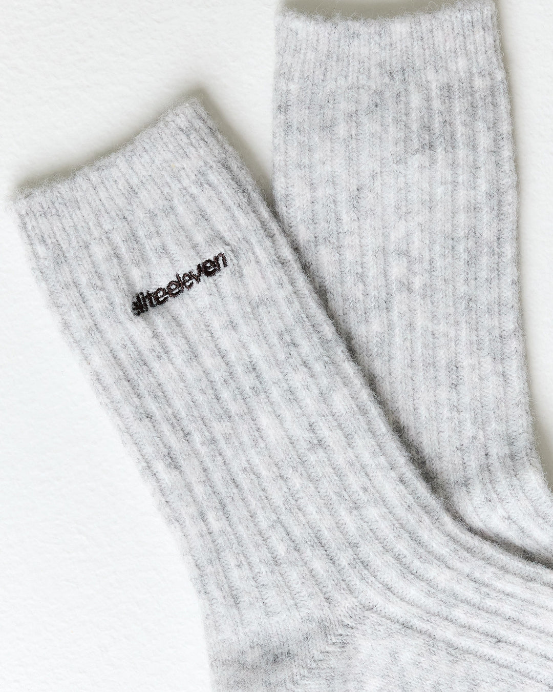 EE Ribbed Knit Socks - Grey