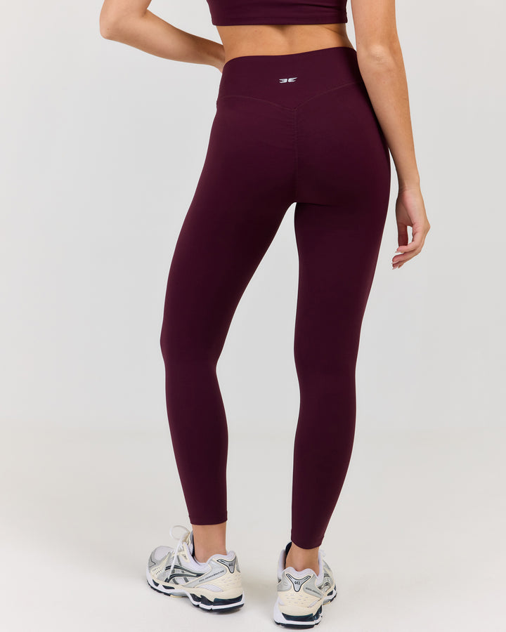 Luna Invisible Scrunch Petite Leggings - Deep Plum