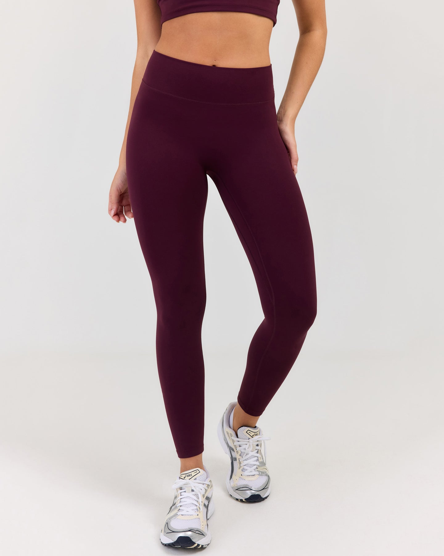 Luna Invisible Scrunch Petite Leggings - Deep Plum