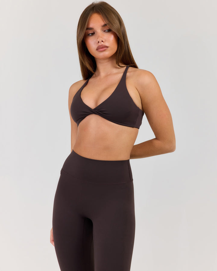 Luna Vantage Bra -  Coffee Bean