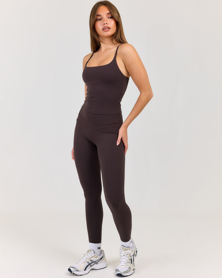 Luna Invisible Scrunch Leggings - Coffee Bean