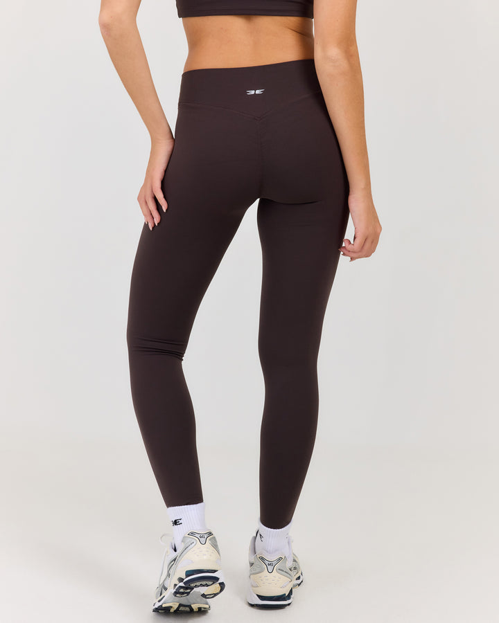 Luna Invisible Scrunch Leggings - Coffee Bean