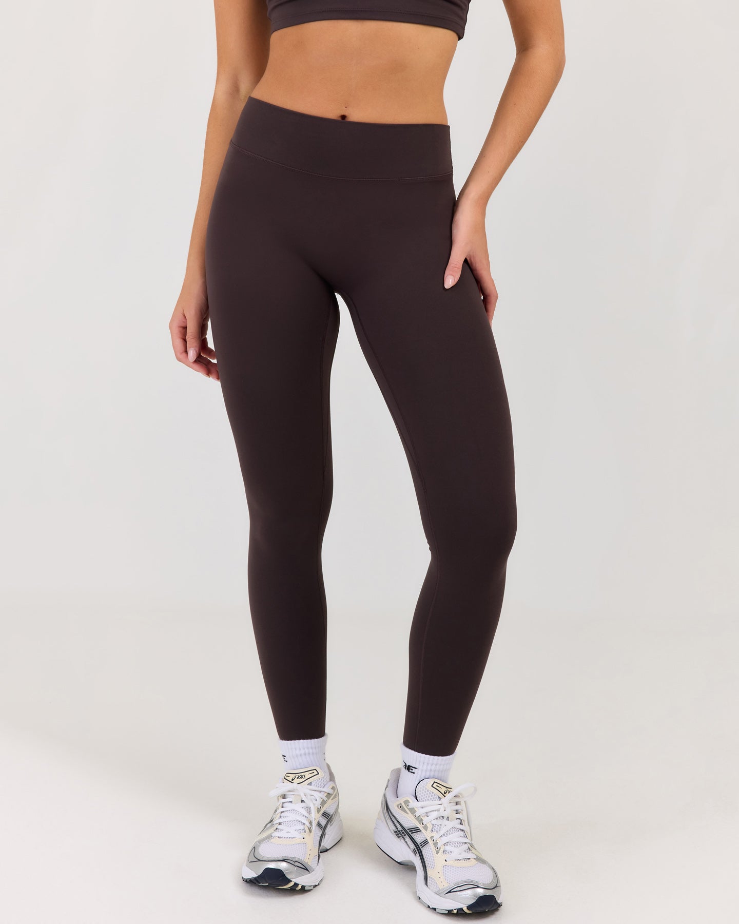 Luna Invisible Scrunch Leggings - Coffee Bean