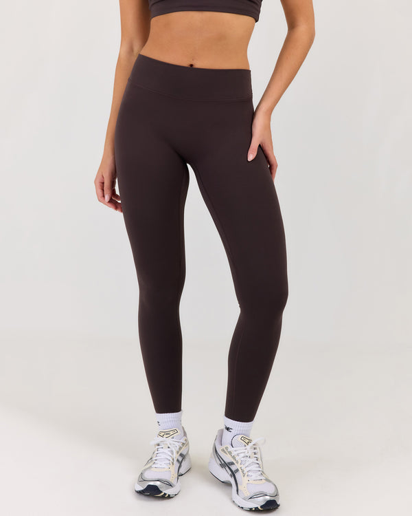Luna Invisible Scrunch Leggings - Coffee Bean