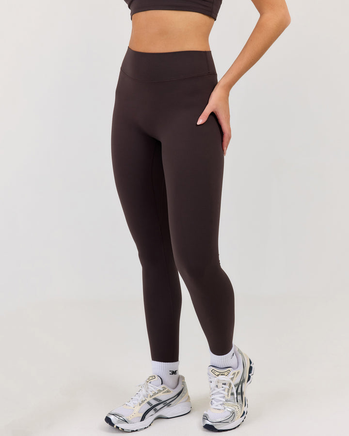 Luna Invisible Scrunch Leggings - Coffee Bean