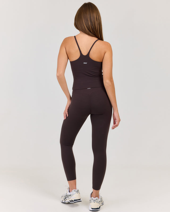 Luna Invisible Scrunch Petite Leggings - Coffee Bean