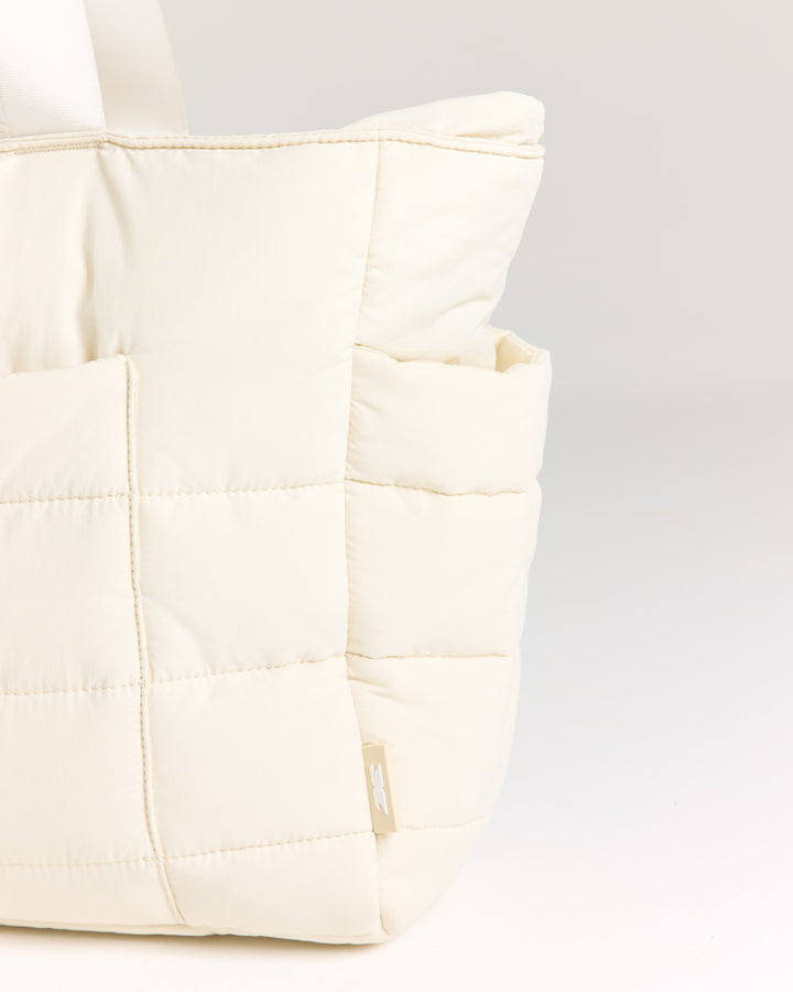 Puffer Tote - Bone