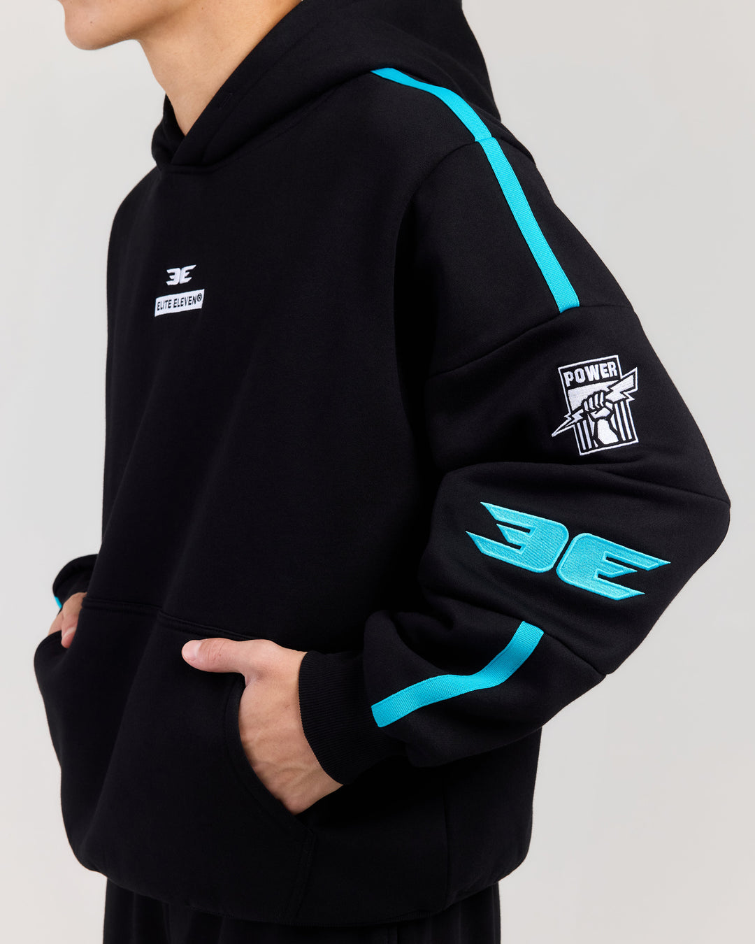 AFL x EE Retro Hoodie - Port Adelaide