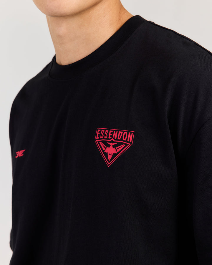 AFL x EE Oversized Tee - Essendon