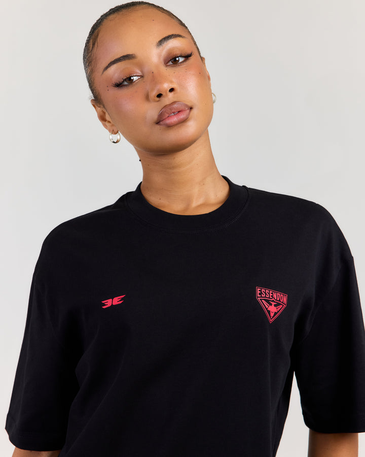 AFL x EE Oversized Tee - Essendon