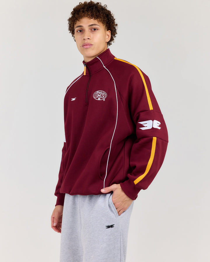 AFL x EE Retro 1/4 Zip - Brisbane
