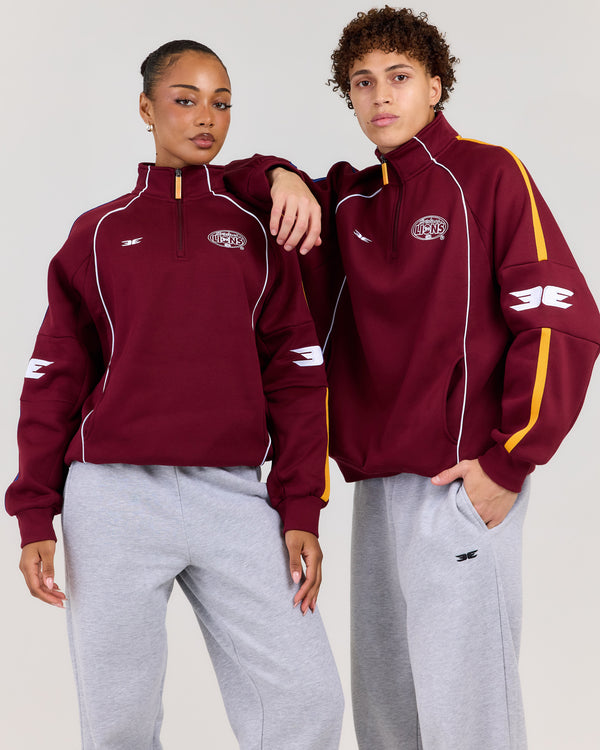 AFL x EE Retro 1/4 Zip - Brisbane