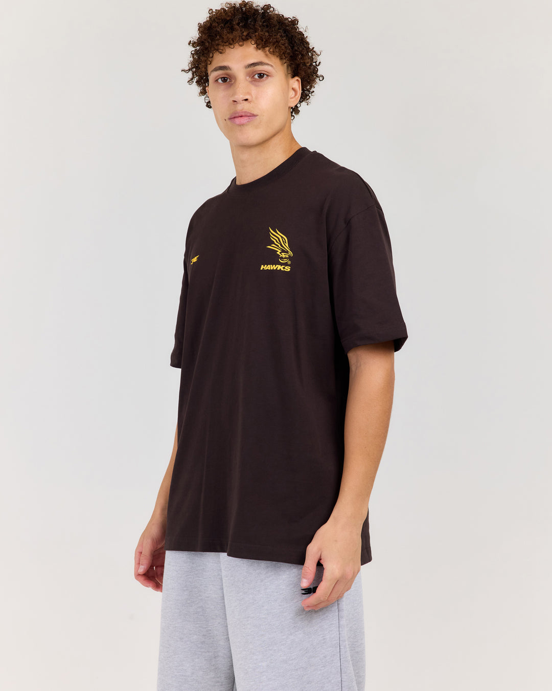 AFL x EE Oversized Tee - Hawthorn
