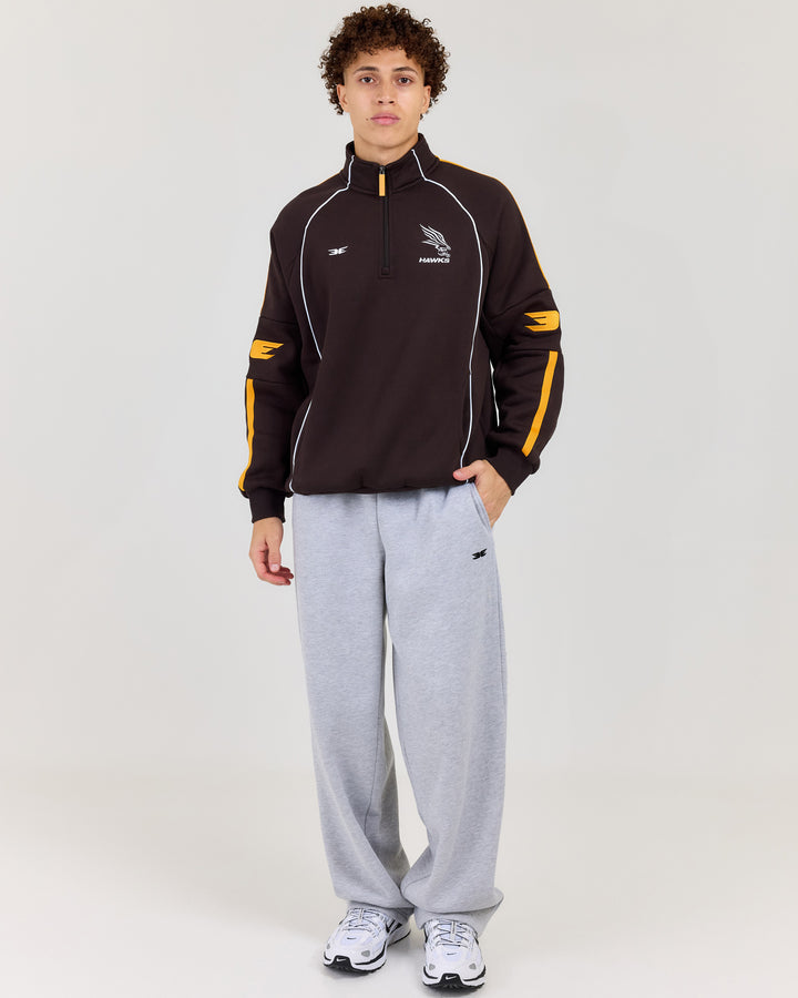 AFL x EE Retro 1/4 Zip - Hawthorn