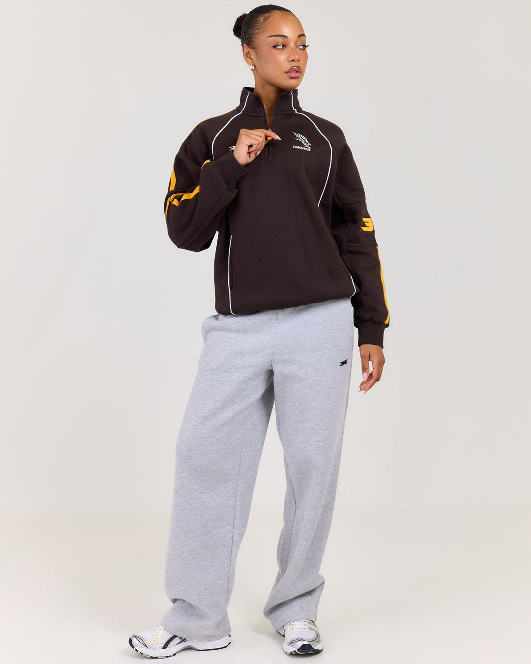 AFL x EE Retro 1/4 Zip - Hawthorn