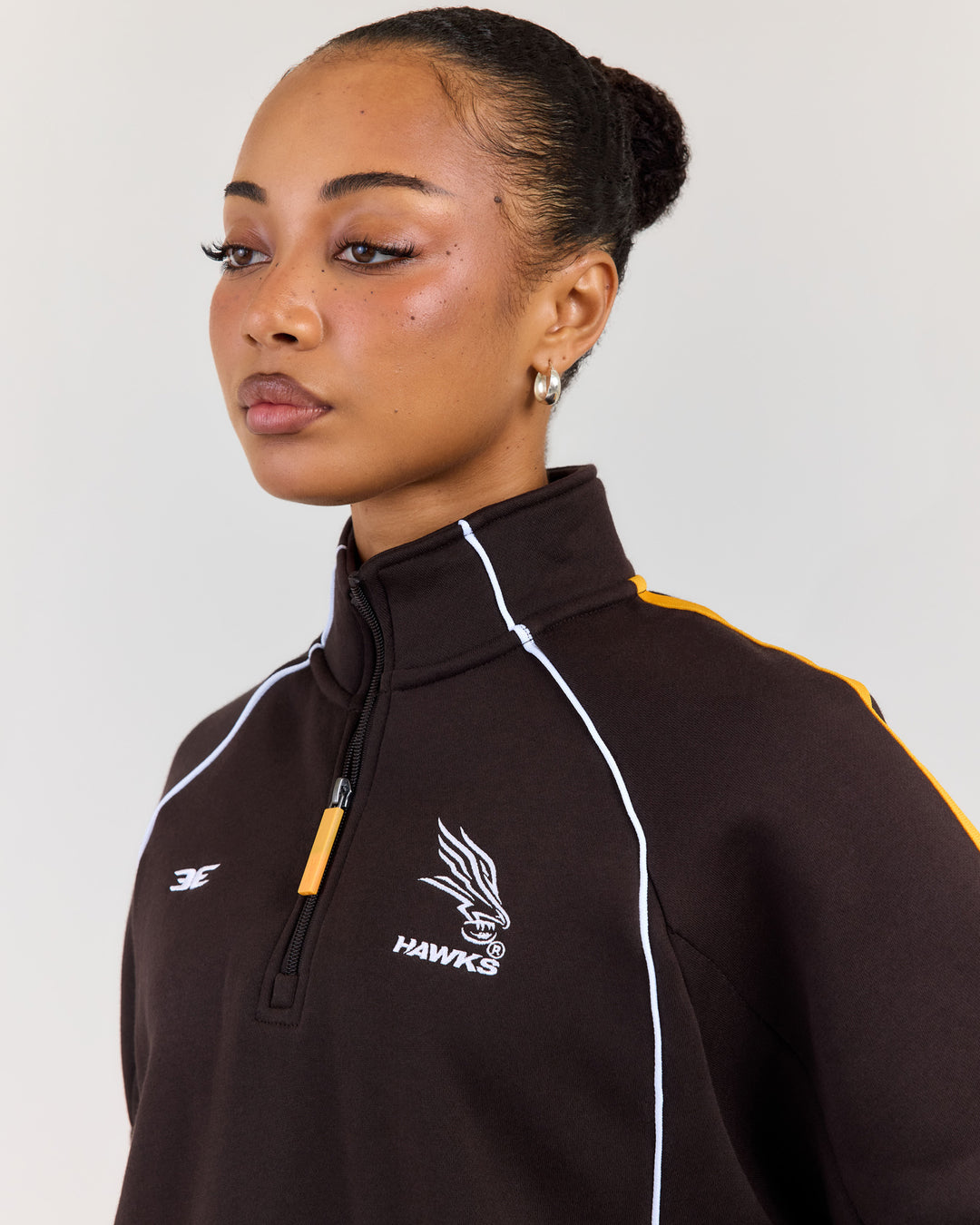 AFL x EE Retro 1/4 Zip - Hawthorn