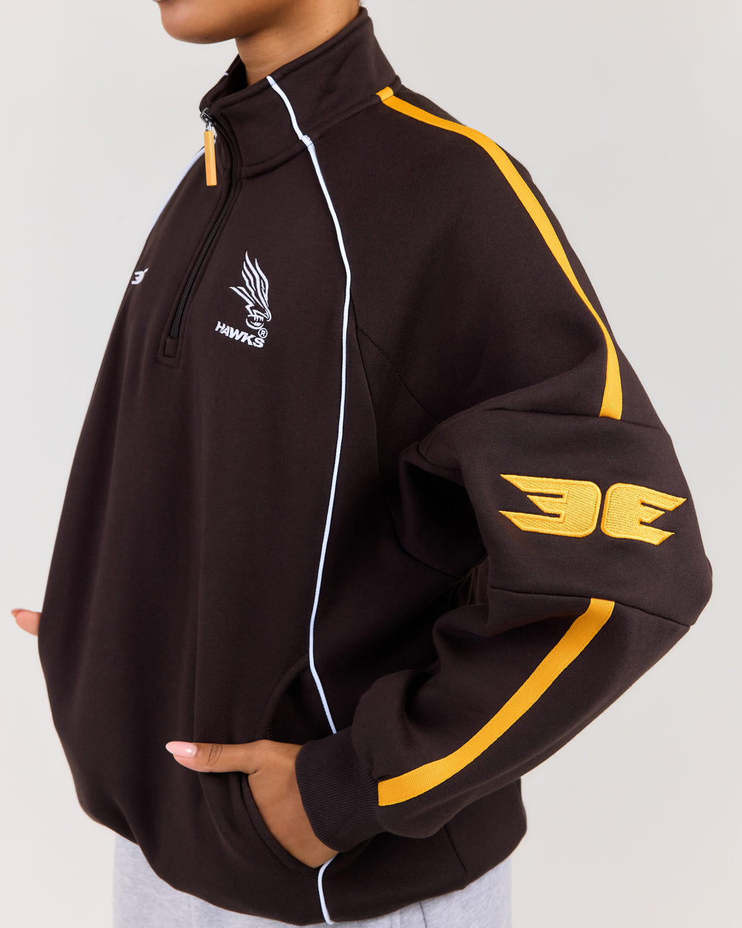 AFL x EE Retro 1/4 Zip - Hawthorn