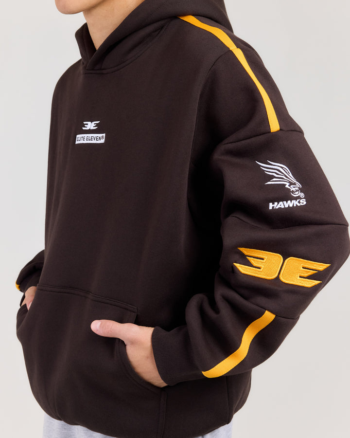 AFL x EE Retro Hoodie - Hawthorn