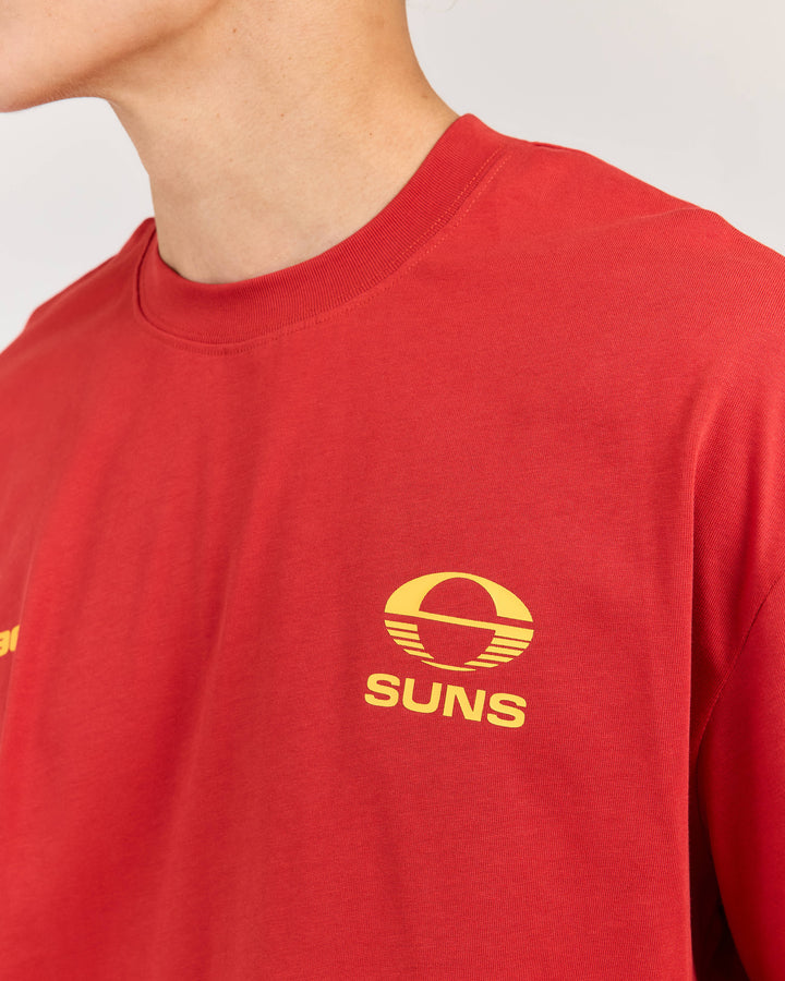 AFL x EE Oversized Tee - Gold Coast SUNS