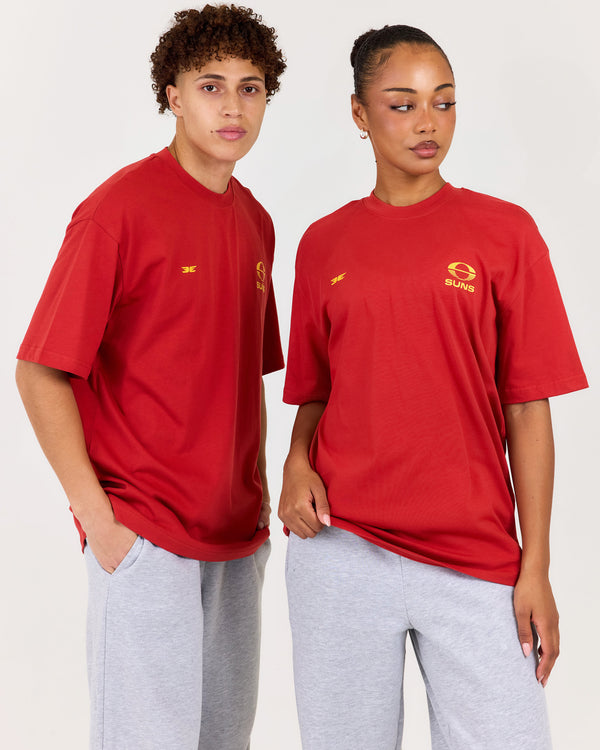AFL x EE Oversized Tee - Gold Coast SUNS