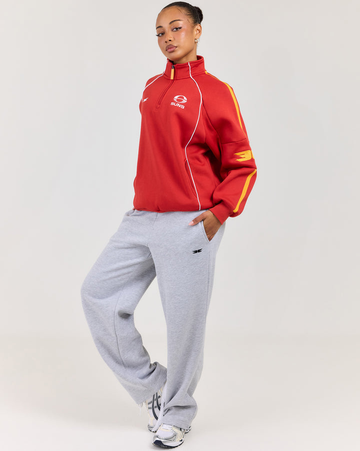 AFL x EE Retro 1/4 Zip - Gold Coast SUNS