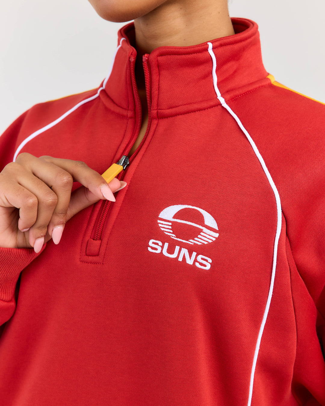 AFL x EE Retro 1/4 Zip - Gold Coast SUNS